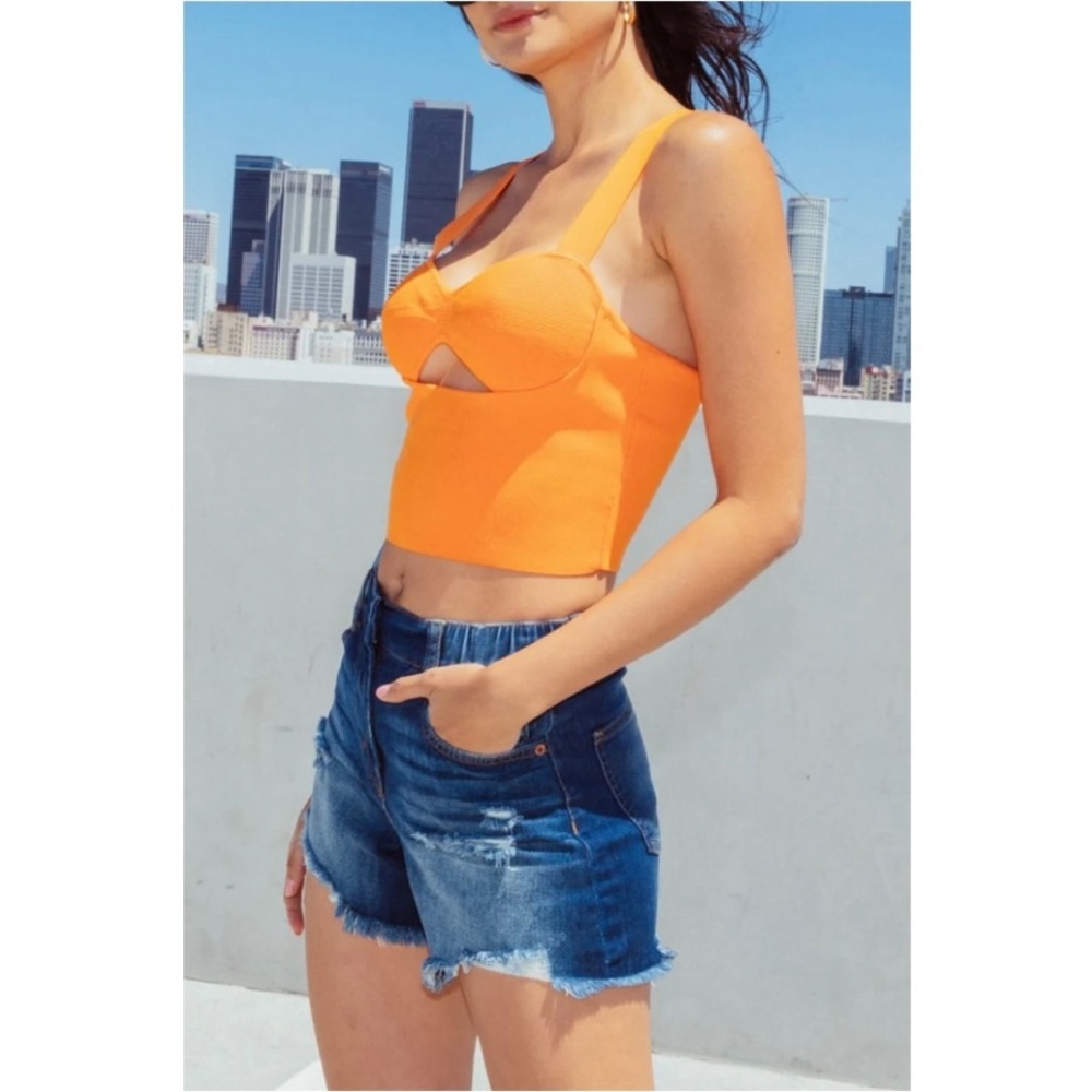Rewash Super High Rise Wedge Midi denim shorts juniors 1/25